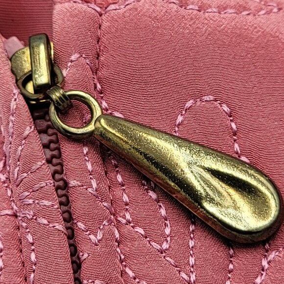 Vintage Pink silk Floral Embroidered Blazer Jacket With Full Zip & Long Sleeves - Picture 16 of 16